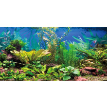 Awert 60x24 inches Aquarium Baggrund Aquatic Plant River Bed & Lake Fish Tank Baggrund Vinyl