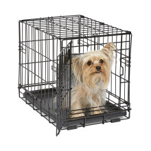 MidWest Homes for Pets Newly Enhanced Single Door iCrate Dog Crate, Includes Leak-Proof Pan, Floor Protecting Feet , Divider Panel & New Patented Fea