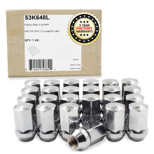 24 Stuks M14x1.5 OEM Style Velgnieten GM 9596070 | 611-236 1.77" Chroom 7/8" Hex Voor Chevrolet 2008+ Silverado 1500 |