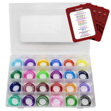 Kraftex DND Condition Rings [96pcs]: DND Accessories for Dungeon Masters to Track DND Spell Effects. Condition Markers D&D Accessories use as DND Tok