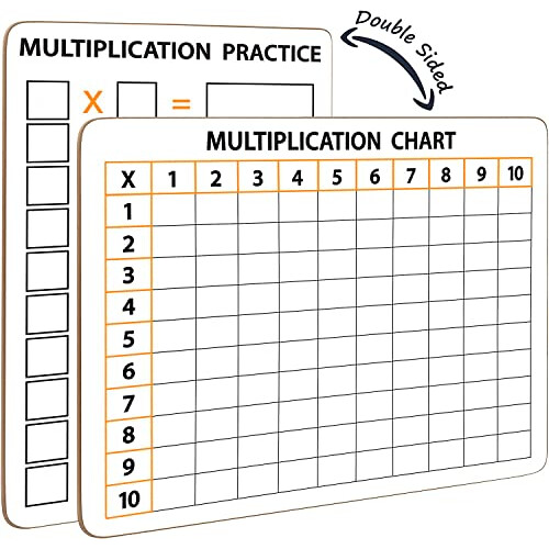 Tableau de Multiplication à Effacer à Sec SCRIBBLEDO 9" x 12" pour Enfants