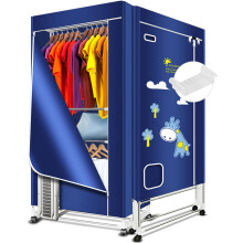 (FrontStyle-Deer) Heated Clothes Drying Rack, 16kg Capacity - 1.7m Electric Clothes Dryer (Negative Ion), 1600W - 3 Layer Foldable Heated Clothes Dryer with Cover