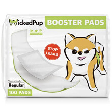 WICKEDPUP Almofadas Absorventes para Fraldas de Cães, 100 Unidades | Inserções Descartáveis para Bandas