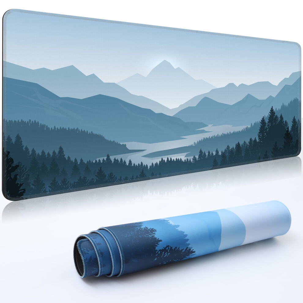 Desk Mat,Large Mouse Pad 35A156a012 Xxl Extended Gaming Mouse Pad Mat With Non-Slip Base Stitched Eges Mousepad For Computer,Office,Keyboard And Lapt 712288116839