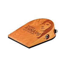 Ortega guitars Analog Singer-Songwriter Stomp Box with Built-in Passive Piezo for Kick Sound, Natural (ANNALOg)
