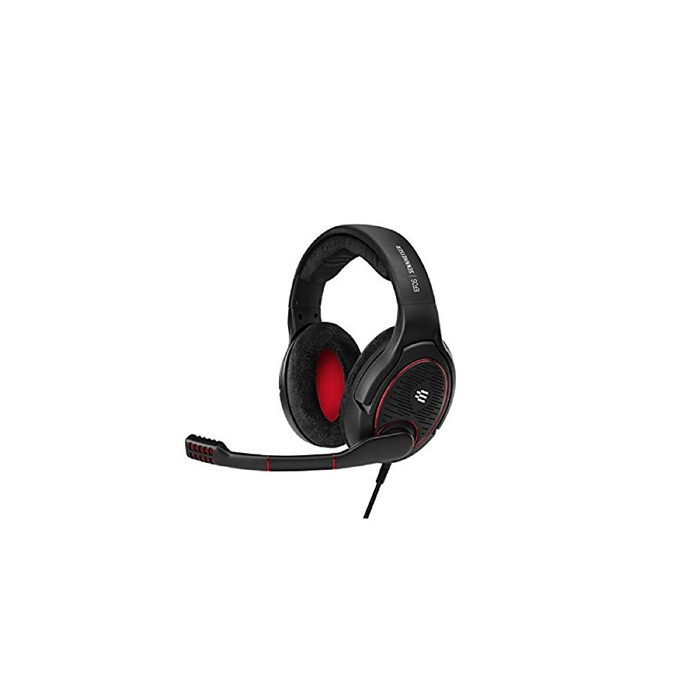 EPOS I Sennheiser GAME ONE Gaming Headset, Open Acoustic, Noise-canceling mic, Flip-To-Mute, XXL plush velvet ear pads, compatible with PC, Mac, Xbox