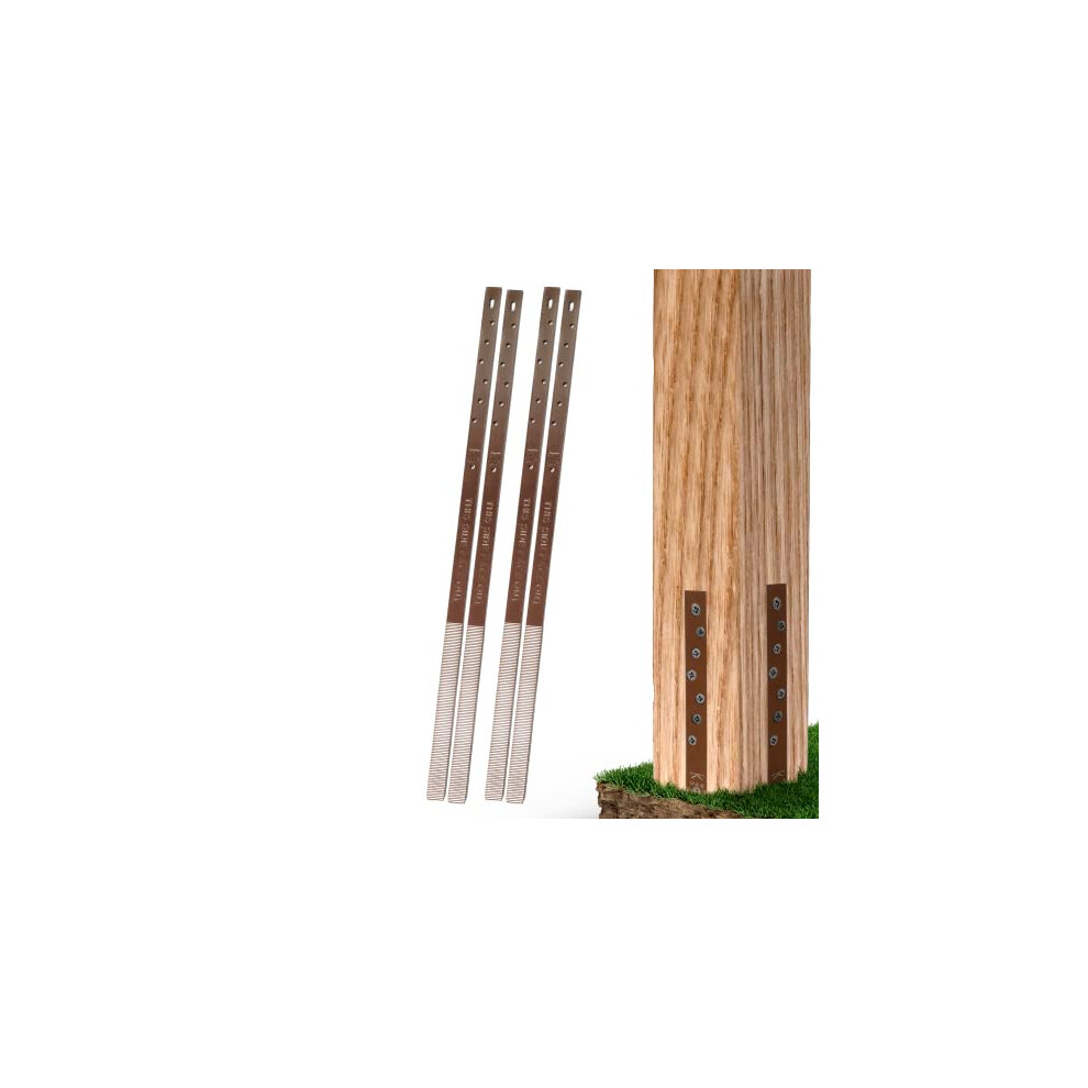 Post Buddy Pack Of 4 Easy Fence Post Repair (To Fix 2 Broken Wood Posts), Fast And Easy To Install, Highly Effective, Long-Lasting 5060432290078