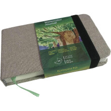 Watercolor Journal, 3.5x5.5?, 140 LB, 300 GSM, tumuarta Cotton Paper, Cold Press, 24 Sheets, 48 Pages, Watercolor Paper Sketchbooks for Use As Travel