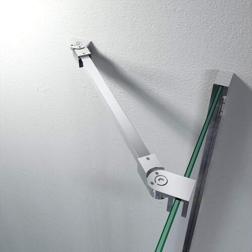 40cm / 15.7" Ατσάλινη Στήριξη Πάνελ Ντουζιέρας Μη Σκελετωμένη από M-Home (400mm, Χρώμιο)