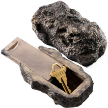 RamPro Hide-a-Spare-Key Fake Rock  sieht aus und fhlt sich an wie echter Stein  sicher fr Outdoor-Garten- oder Hof-Geocaching (1)