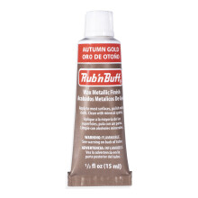 AMACO Rub n Buff Cera Metallica - Rub n Buff Oro Autunnale 15ml - Cera Versatile per Finitura Mobili e Restauro