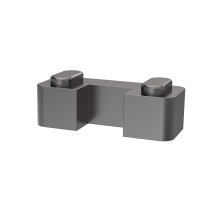 Contemporary Wetroom Accessories Wetroom Screen Support Foot - Brushed Pewter