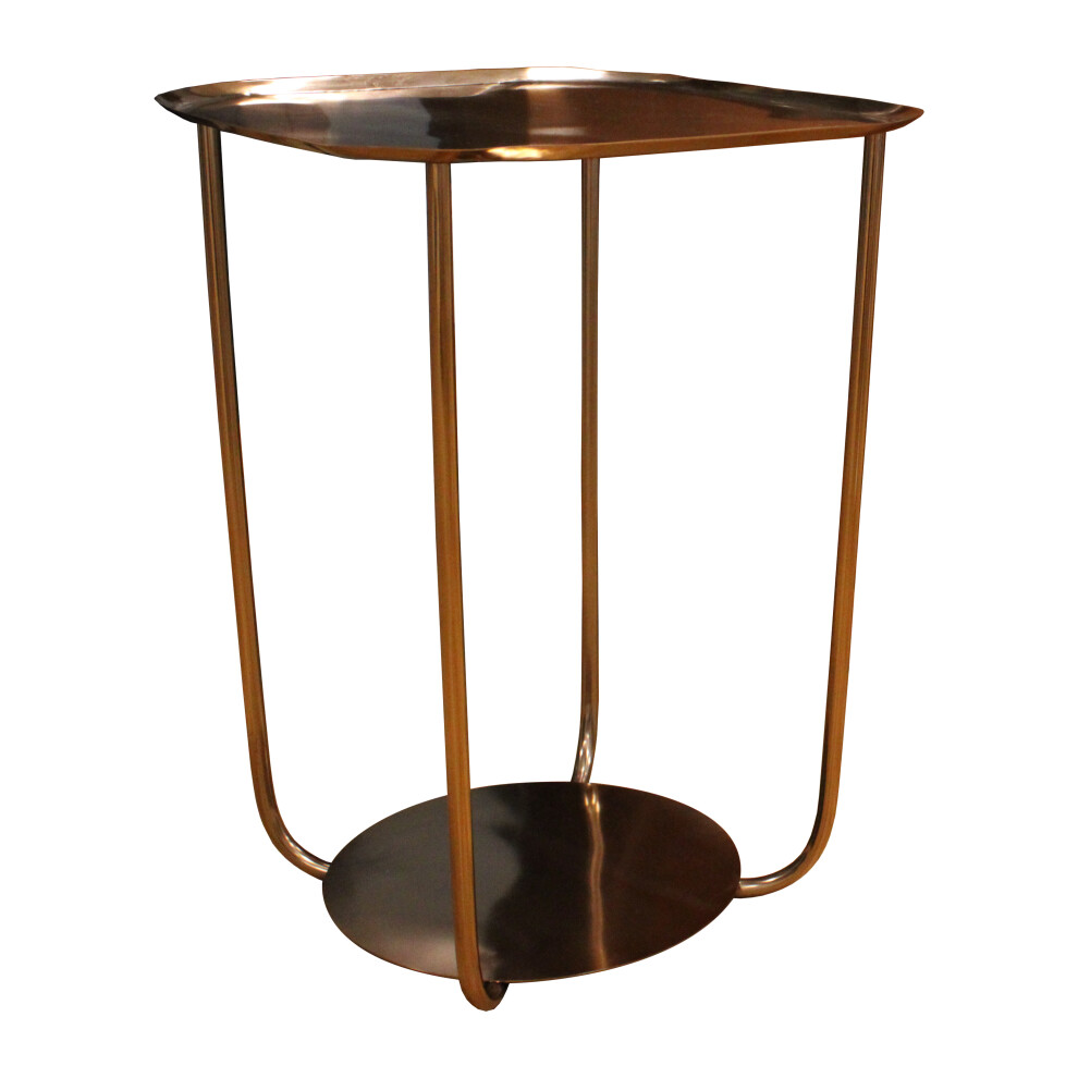 Balterley Retro Square Coffee Table, 510Mm X 380Mm - Copper Brown