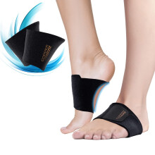 Copper Fit CFACBP Salute Unisex per Arco con Supporto Ortopedico Integrato, Nero
