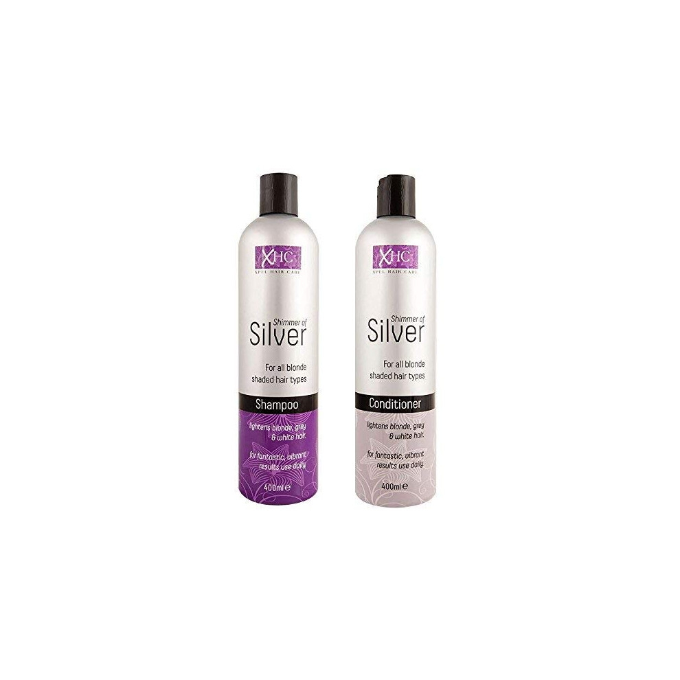 Xpel Silver Xhc Shimmer Of Shampoo + Conditioner Set 400Ml By Hair Care