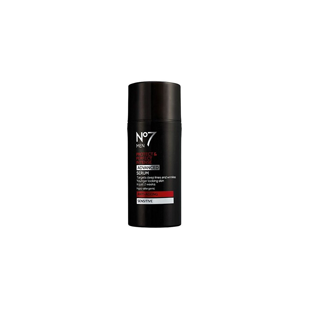 Anti-Ageing Boots No7 Men Protect & Perfect Intense Advanced Serum Sensitive 30Ml-Targets Deep Lines And Wrinkles For Younger Looking Skin In Just 2