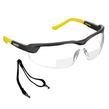 voltX GT ADJUSTABLE Bifocal Reading Safety Glasses (Clear Lens +3.0), ANSI Z87.1+ & CE EN166FT, Anti fog coated, UV400 Lens, Scratch resistant, Tilt