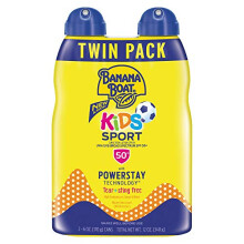 Banana Boat Kids Sport Sting-Free, Tear-Free, Reef Friendly, Broad Spectrum Sunscreen Spray, SPF 50, 6oz. - Twin Pack