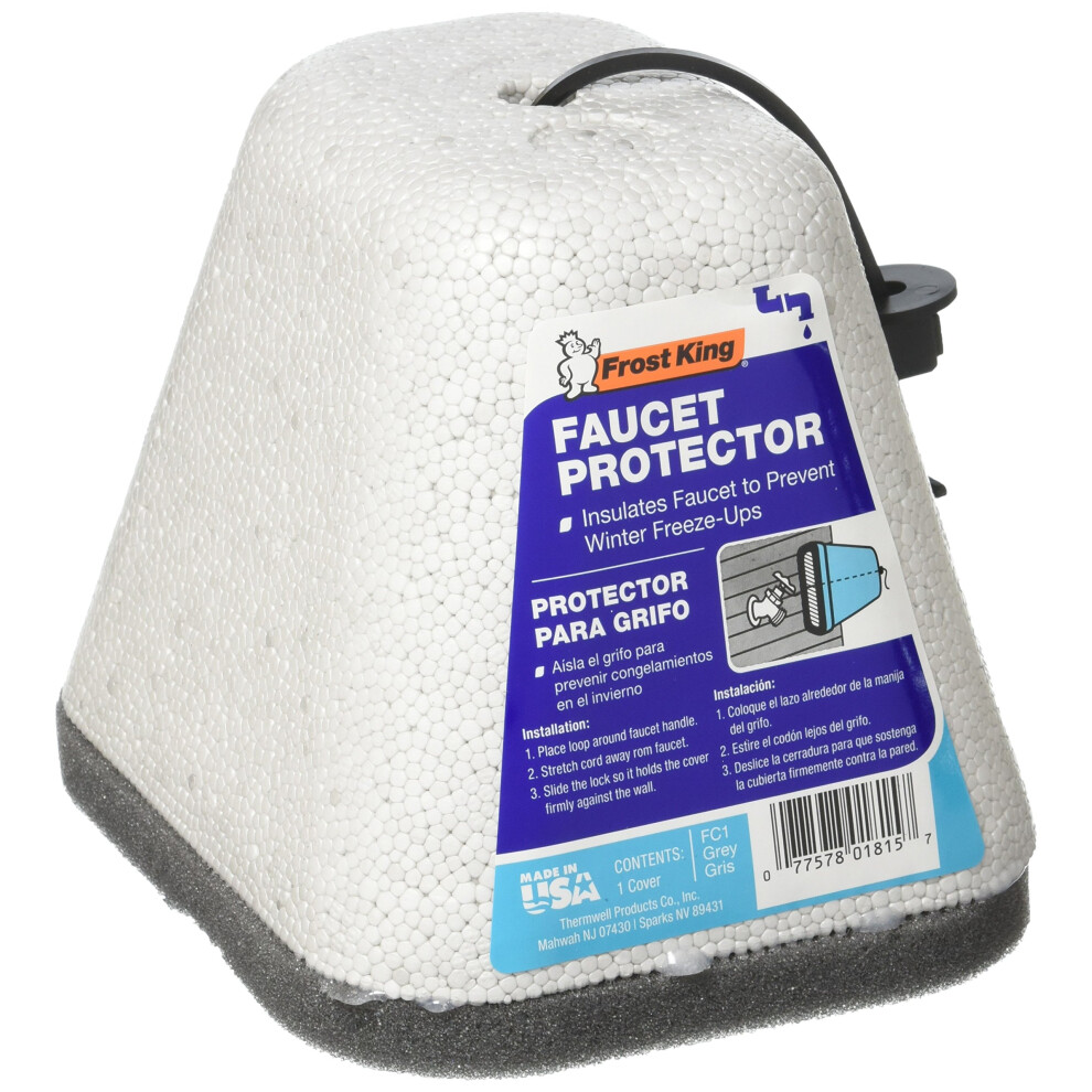 Frost King Fc1 Outdoor Foam Faucet Cover, To Prevent Freeze (2 Pack) 7426023071095