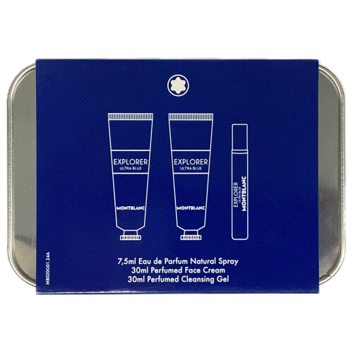 Montblanc Montblanc Men's Explorer Ultra Blue Grooming Kit Gift Set 1