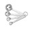 Cuisinart Cuisinart CTG-00-SMP Edelstahl Messlöffel, Set mit 4, Silber 1