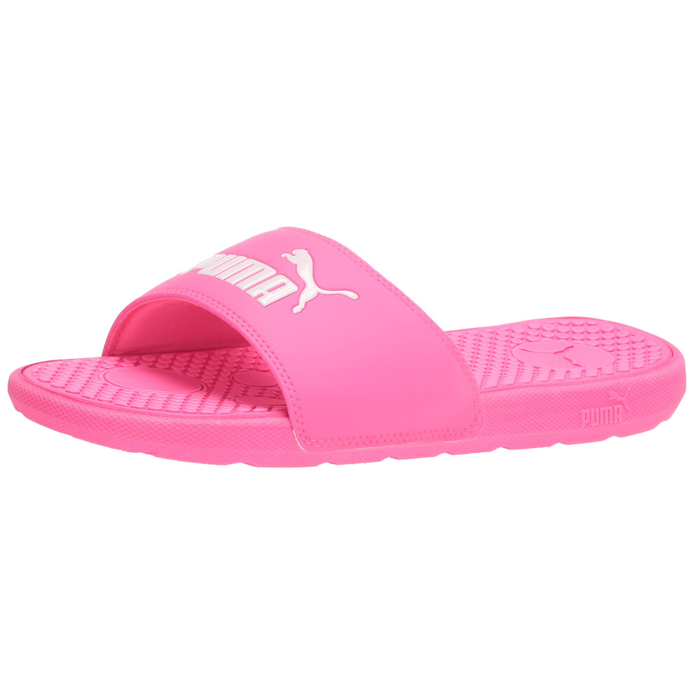 PUMA womens Cool Cat Slide Sandal, Knockout Pink-puma White, 8 US