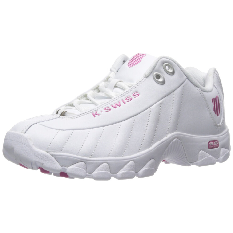 K-Swiss Women's ST329 CMF Sneaker, White/Shocking Pink, 7 W