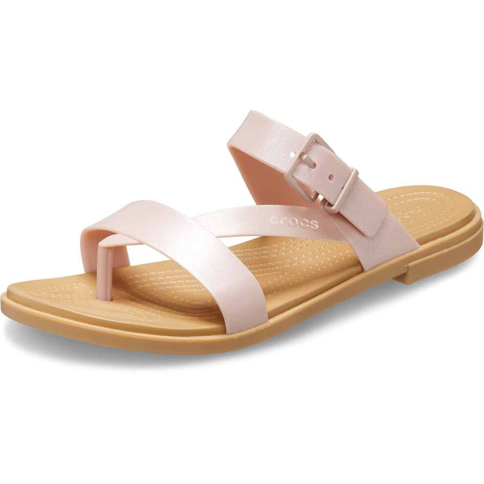 Crocs Women's Tulum Toe Post Sandals, Pink Clay, Numeric_6