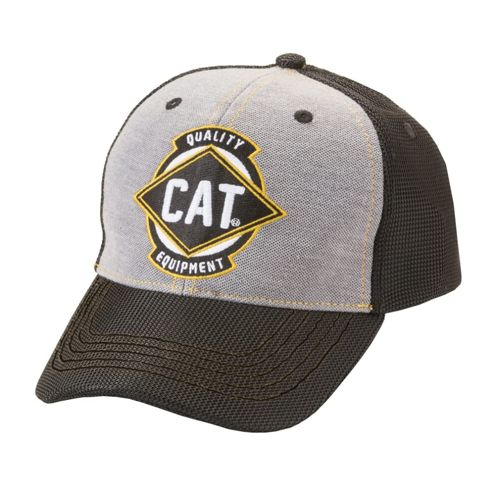 Caterpillar Men's Power Mesh Stretch Cap, Light Grey, L/XL