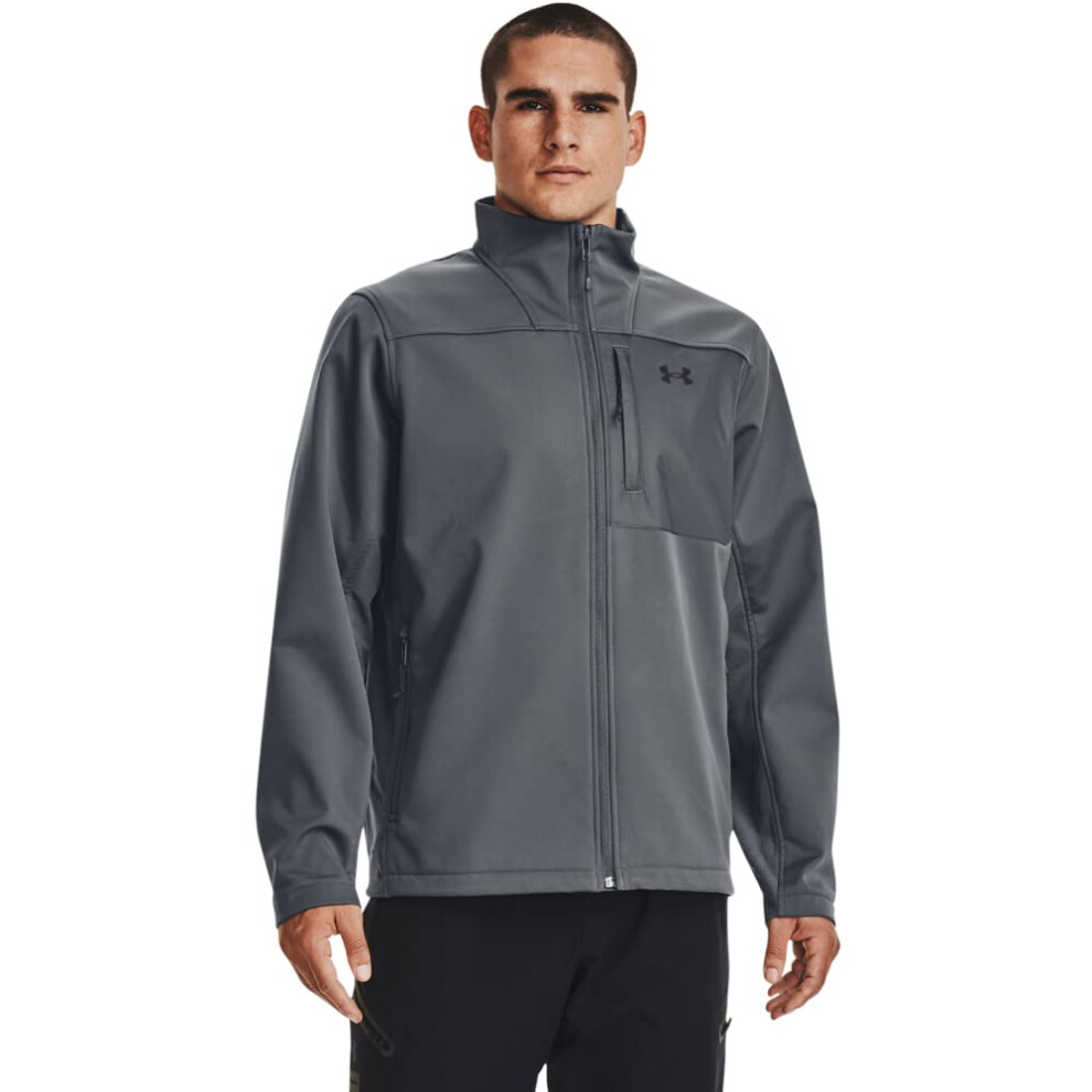 Under Armour Men's ColdGear Infrared Shield 2.0 Soft Shell, (012) Pitch Gray / / Black, Small