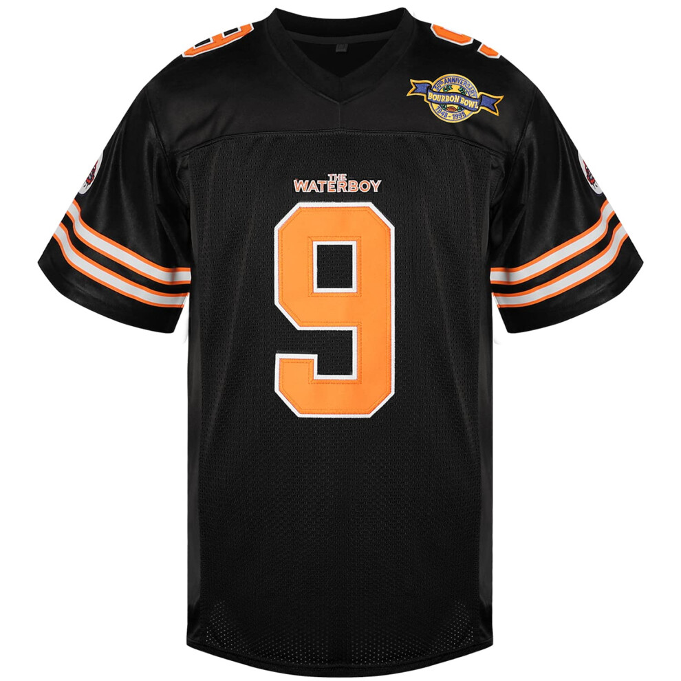Phoneutrix - Maglia Football Americano Bobby Boucher #9 Del Film Waterboy Con Adam Sandler, Nero, Xx-Large-image