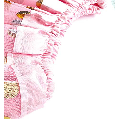 Conjunto de Tutu Rosa e Roxo com Bolinhas para Meninas 2 Saias de Tule 2