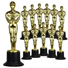 GiftExpress 12-Pack 6"""" Gold Award Trophy Award Sochy Sochy Trofeje za drek k slavnostnmu ocenen (balen 12)