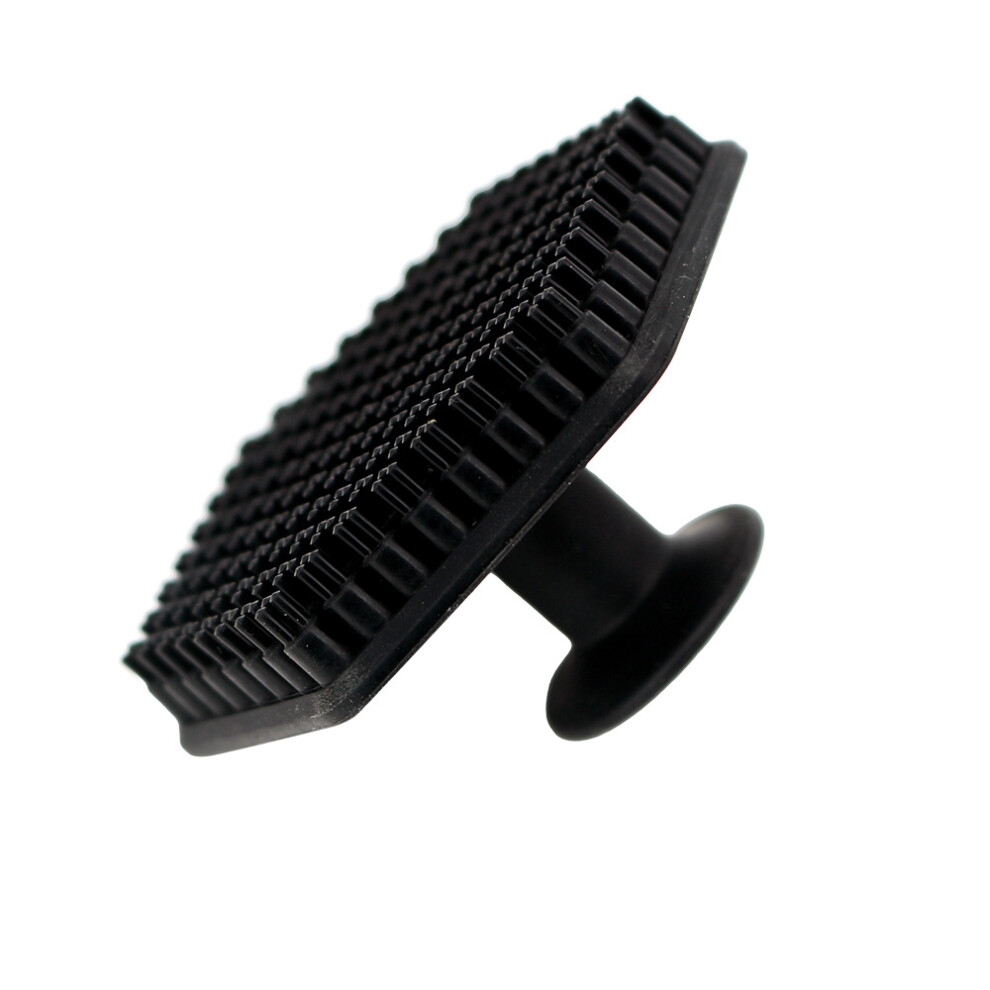 (Black) Facial Cleansing Men Scrubber Silicone Massage Face Scrub Brush Skin Care Tool