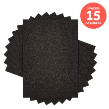 Multipack of 3 Glitter Card - Black Sapphire A4 -9943E3