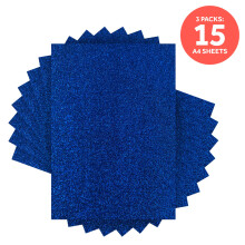 Multipack of 3 Glitter Card -Midnight Topaz - A4 - 9947E3