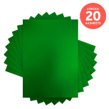 Multipack of 4 Mirror Card - Satin Effect - Flourishing Green - A4 - 9478E4