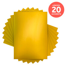 Multipack of 4 Mirror Card - Satin Effect - Gold Pearl - A4 - 9466E4