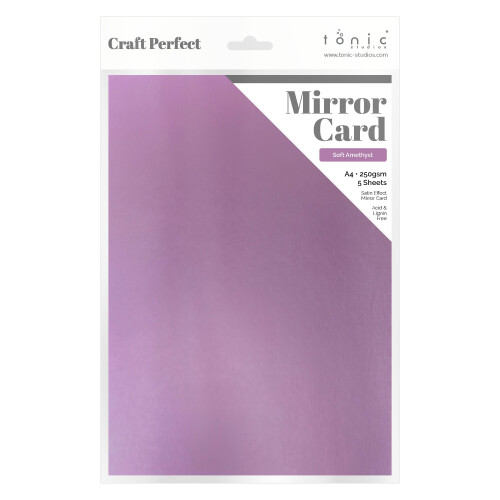 Multipack of 4 Mirror Card - Satin Effect - Soft Amethyst - A4 - 9480E4 2