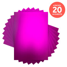Multipack of 4 Mirror Card - Satin Effect -Purple Mist- A4 - 9470E4