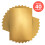 Multipack of 8 Mirror Card - Satin Effect - Honey Gold- A4 -9472E8 1