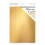 Multipack of 8 Mirror Card - Satin Effect - Honey Gold- A4 -9472E8 3