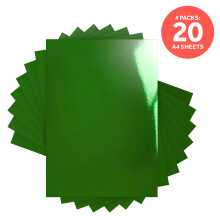 Multipack of 4 Mirror Card -Emerald Green A4 - 9439E4