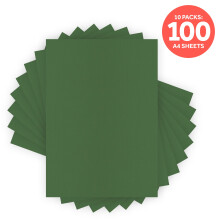 Classic Card - Fern Green - Weave Textured - A4 - 9037e10