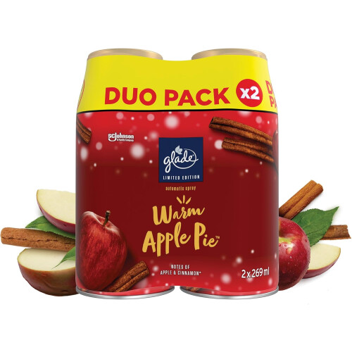 Glade 2 x Glade Automatic Spray Refill 269ml - Warm Apple Pie
