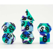 FanRoll by Metallic Dice Games LIC7503 7-Set Sharp Edge SLC Pride Gay Men Dice