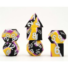 FanRoll by Metallic Dice Games LIC7506 7-Set Sharp Edge SLC Pride Non-Binary Dice