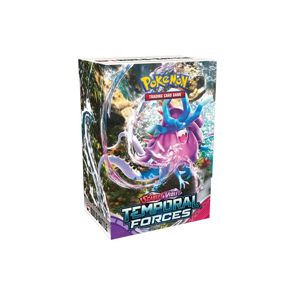 The Pokemon PKU86661 TCG Scarlet & Violet 5 Temporal Forces Build & Battle Box Display Card Game