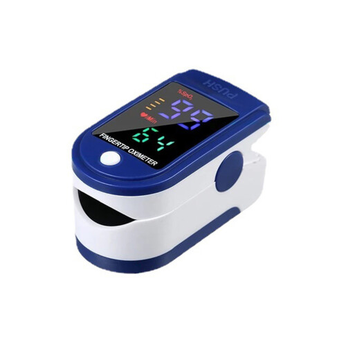 Portable Fingertip Pulse Oximeter with 4-Color LCD Display