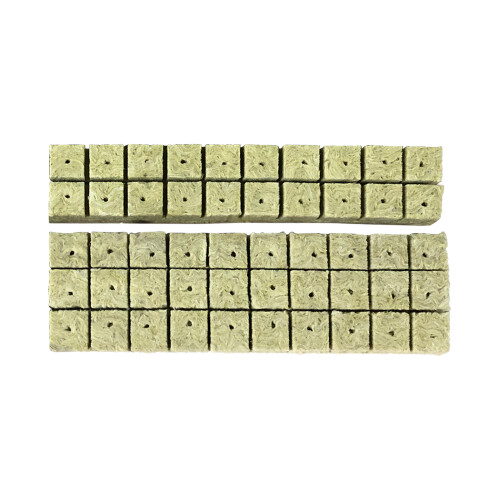 50pcs Soilless Rock Wool Blocks for Hydroponics, 40x40x40mm